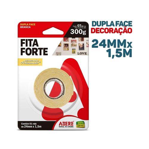 Fita Dupla Face Decorativa 24mmx1,5mm Adere