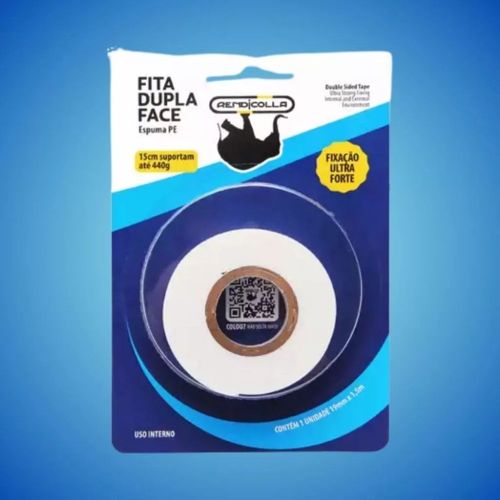 Fita Dupla Face Espuma 19mmX1,5m Rendicola