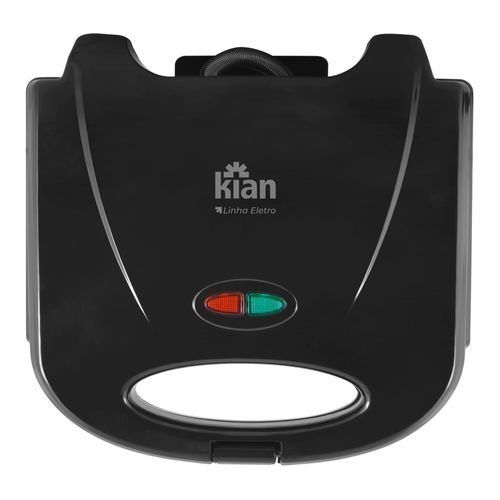 Sanduicheira Grill 220V Preto Antiaderente Kian