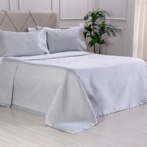 Kit Colcha Satinatta Branca Casal Estampas Sortidas Tessi