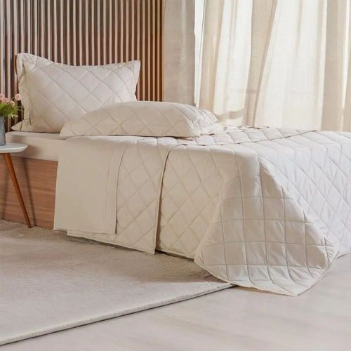 Kit Colcha Queen 300 Fios Ricamo Biscuit Tessi