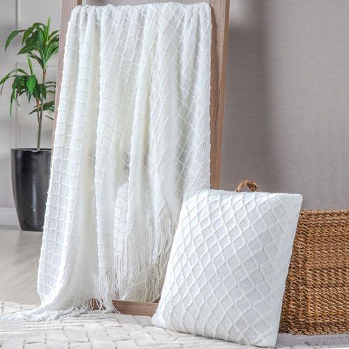 Manta Tricot 1,27mx1,52m Branca Tessi