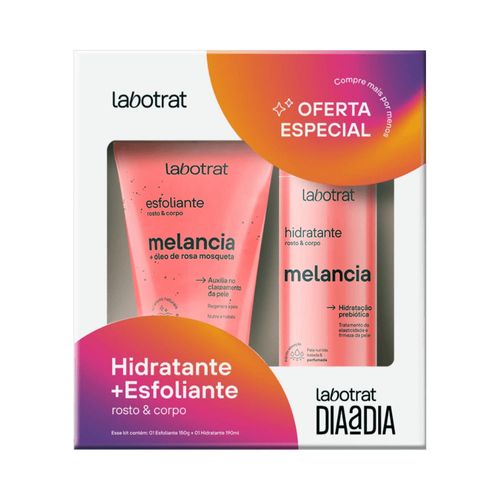 Kit Esfoliante E Hidratante Rosto E Corpo Melancia Labotrat
