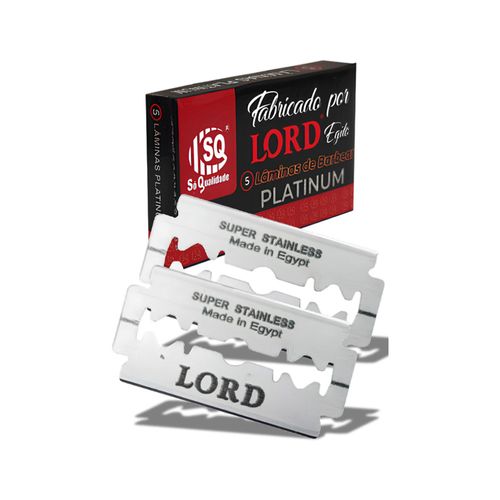 Lâminas de Barbear Platinum Lord 5 Peças SQ