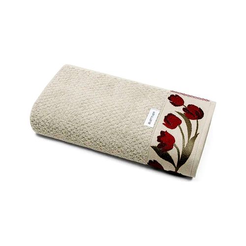 Toalha De Banho Jacquard Katia Bege 70cmX1,40m Buettner