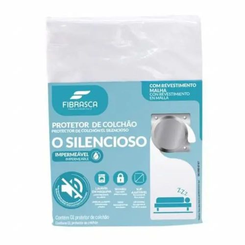 Protetor De Colchão O Silencioso Queen 1,60mX2,00mX40cm Fibrasca