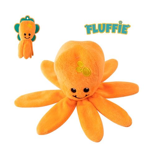 Brinquedo Polvo De Pelúcia 16cm Para Pet Fluffie