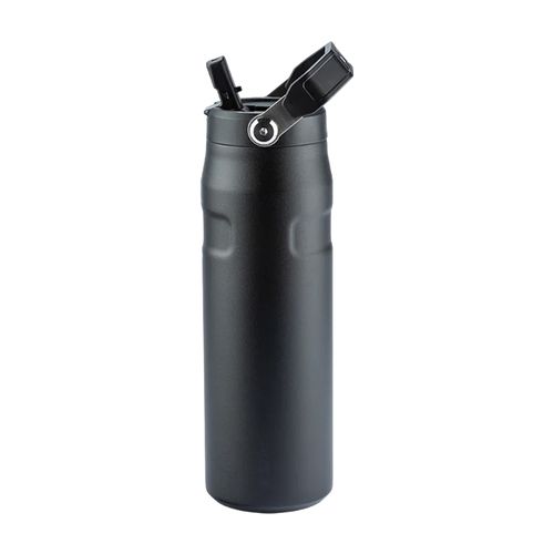 Garrafa Térmica 710ml Aerolight Flip Straw Heat Wave Black Stanley