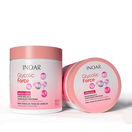 Máscara De Hidratação Glycolic Force 500g Inoar