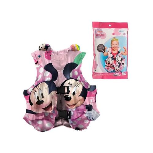 Colete Inflavel Minnie Disney 43x35cm Etitoys