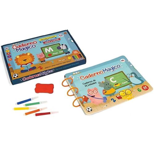 Caderno Mágico Escrever e Desenhar Paki Toys