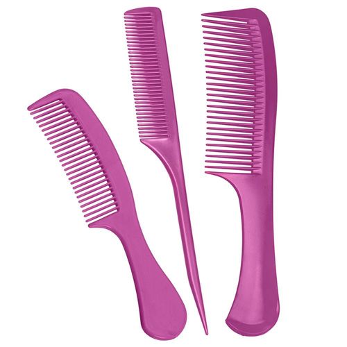 Kit Pente Econômico Rosa 3 Peças Santa Clara