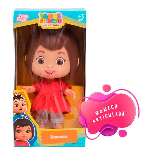 Boneca Mônica 30cm Vamos Brincar Baby Brink