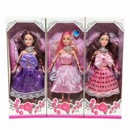 Boneca Princesa Com Vestido E Acessórios 28cm Sortido Cim