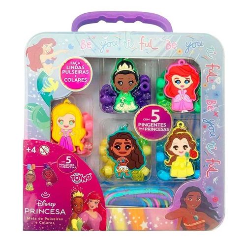 Kit Infantil Faça Colar Princesas Com Pingentes Toyng
