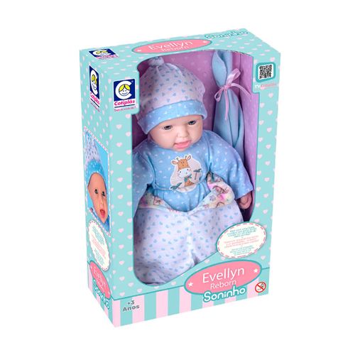 Boneca Evellyn Reborn Soninho Cotiplas