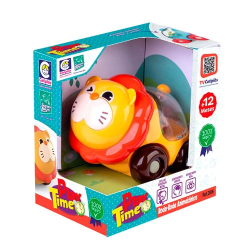 Brinquedo Play Time Roda Rosa Animaizinhos Cotiplas