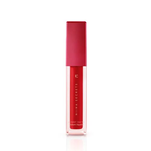 Batom Líquido Vermelho Hibisco Skinny Matte 5ml Niina Secrets