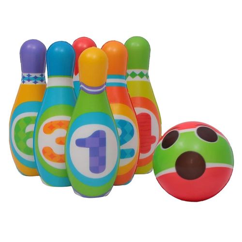 Kit de Boliche Soft Infantil com 7 Peças Zippy Toys
