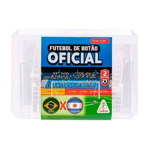 Jogo Futebol De Botão 2 Times Brasil X Argentina Gulliver