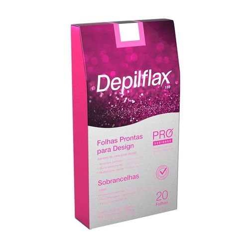 Folhas Prontas para Design de Sobrancelhas 20 Folhas Depilflax