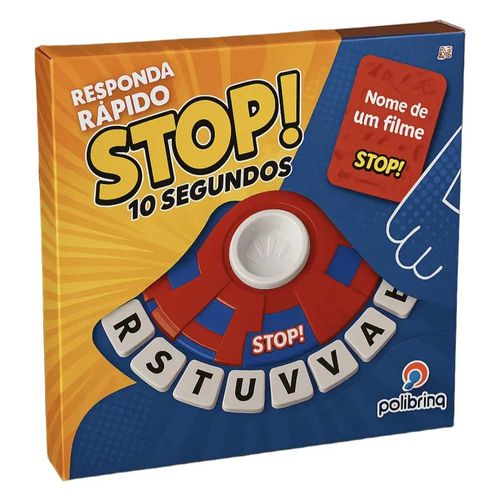 Jogo Tabuleiro Stop 10 Segundos Polibrinq