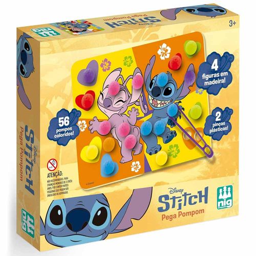 Brinquedo Educativo Pega Pompom Stitch Nig Brinquedos