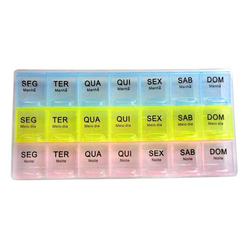 Porta Comprimidos Triplo Domni