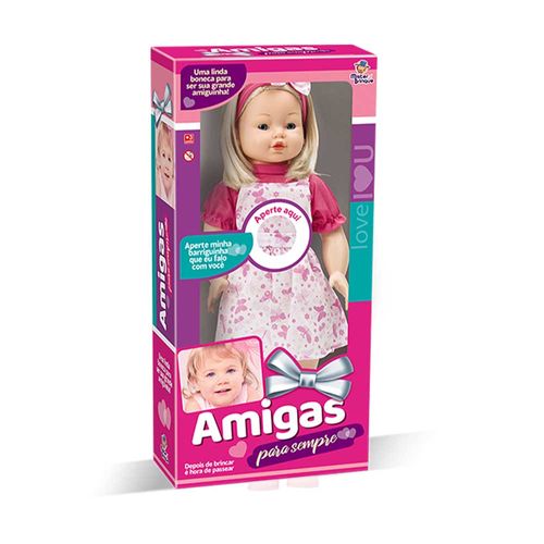 Boneca Amigas Para Sempre Com Frases Mister Brinque