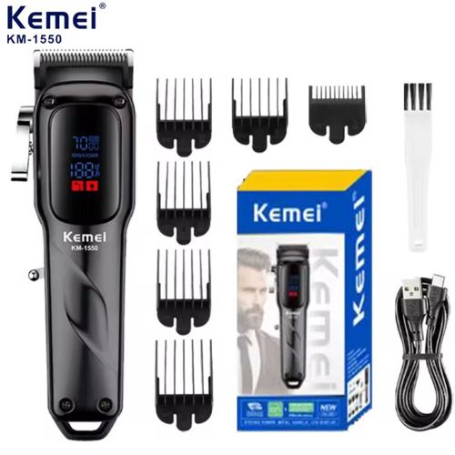 Máquina de Cortar Cabelo Profissional Km-1550 Kemei