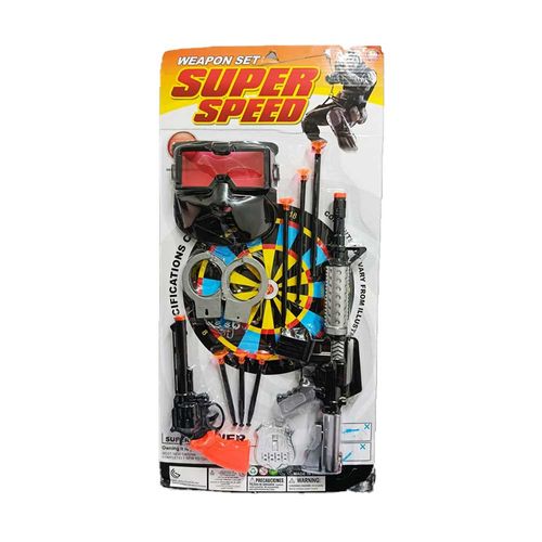 Brinquedo Kit Armas, Máscara, Algema E Acessórios Sortido Domni