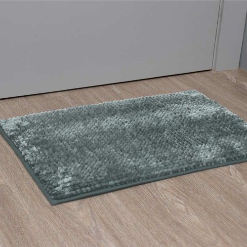 Tapete Antiderrapante 50x70cm Soft Shine Cinza Escuro Appel Home