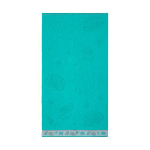 Toalha De Praia Banhão 100% Algodão Beach Conchas Appel Home