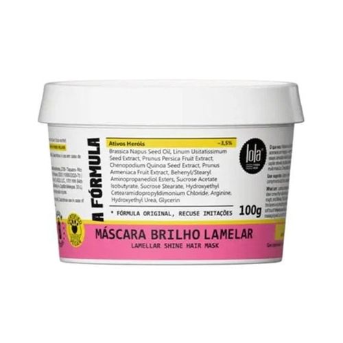 Máscara Capilar A Fórmula Brilho Lamelar 100g Lola