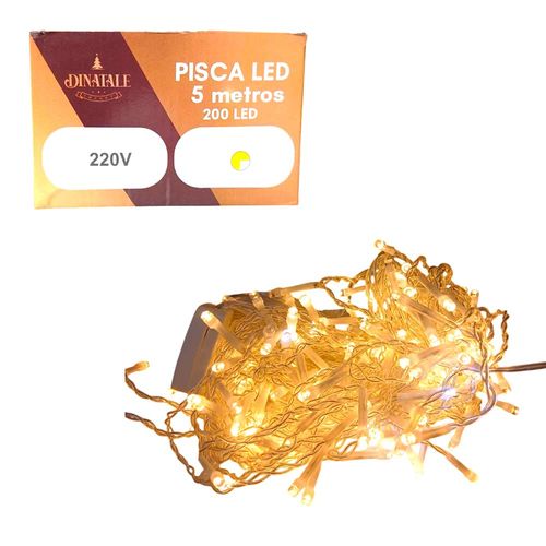 Pisca Cascata 200 Leds Branco Quente E Frio Dinatale