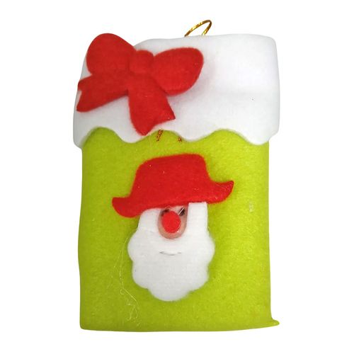 Enfeite De Natal Meia Papai Noel Dl Festas