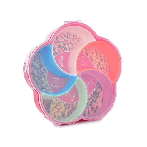 Kit Pote Petisqueira 5 Divisórias Removíveis Com Tampa Wincy