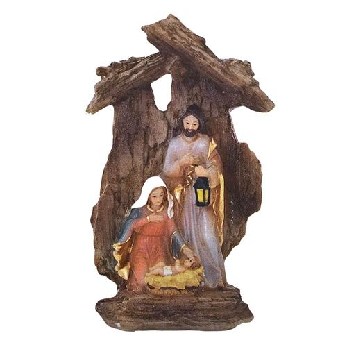 Presépio Natalino Sagrada Família 12cm Enfeite De Natal Wincy