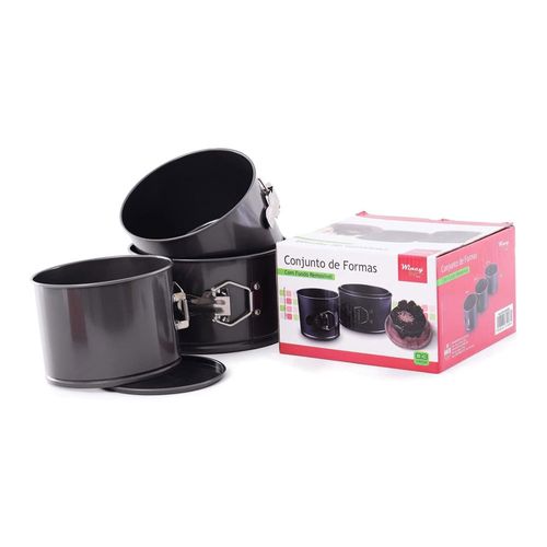 Conjunto De 3 Formas Com Fundo Removível Wincy