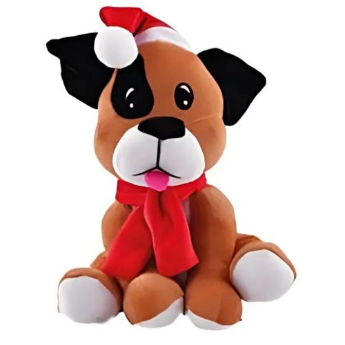 Cachorrinho De Pelúcia Decorativos De Natal Rio De Ouro
