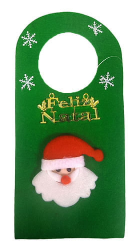 Porta Maçaneta Papai Noel Sortido Rio De Ouro