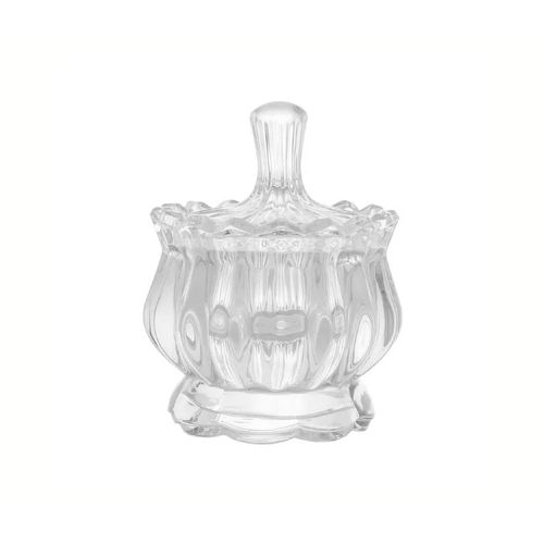 Potiche De Cristal Com pé Diamond Pumpkin Lyor