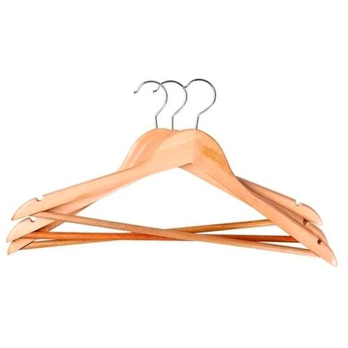 Conjunto de Cabides de Madeira 3 Peças Domni