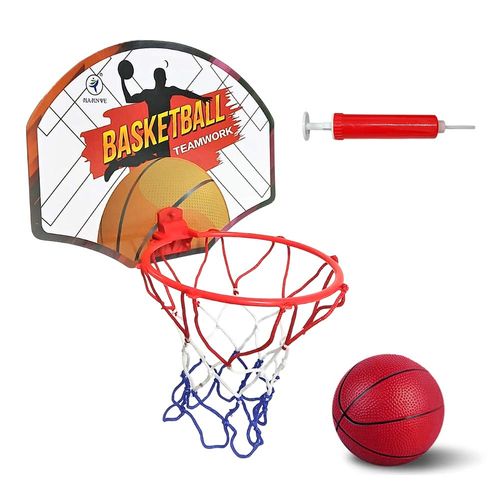 Conjunto De Cesta De Basquete Com Bomba E Bola Ehm0104 Domni