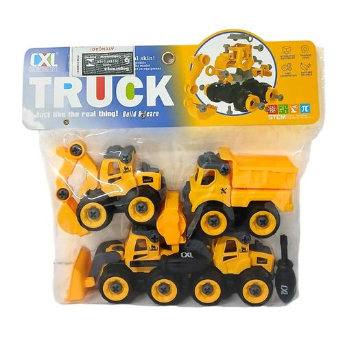 Conjunto Com 4 Tratores Sortidos Domni