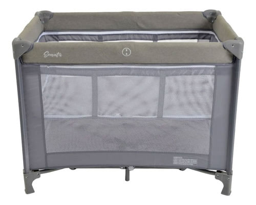 Berço Cercado Portátil Sonata Cinza Burigotto