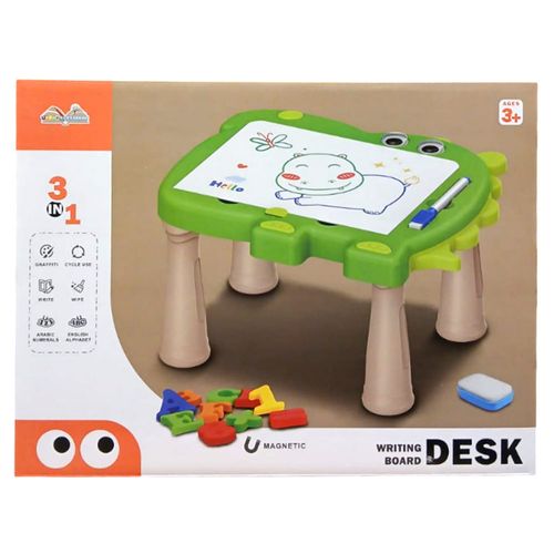 Lousa Mágica Magnética Mesinha De Atividades Infantil 3 em 1 Domni