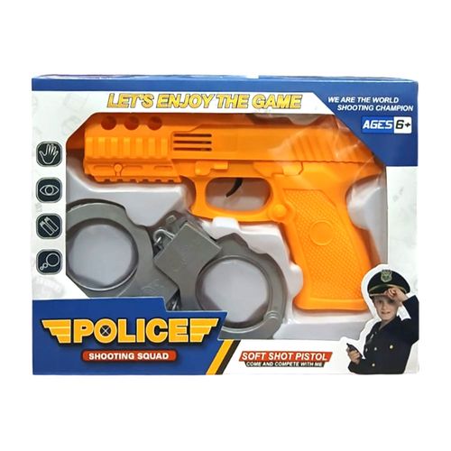 Pistola de Brinquedo e Algemas Domni