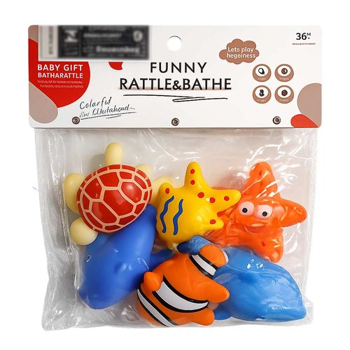 Brinquedo de Banho Animais Marinhos 6 peças Domni