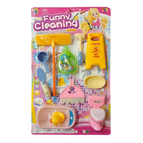 Kit de Brinquedo Faxina Divertida 11 Peças Domni